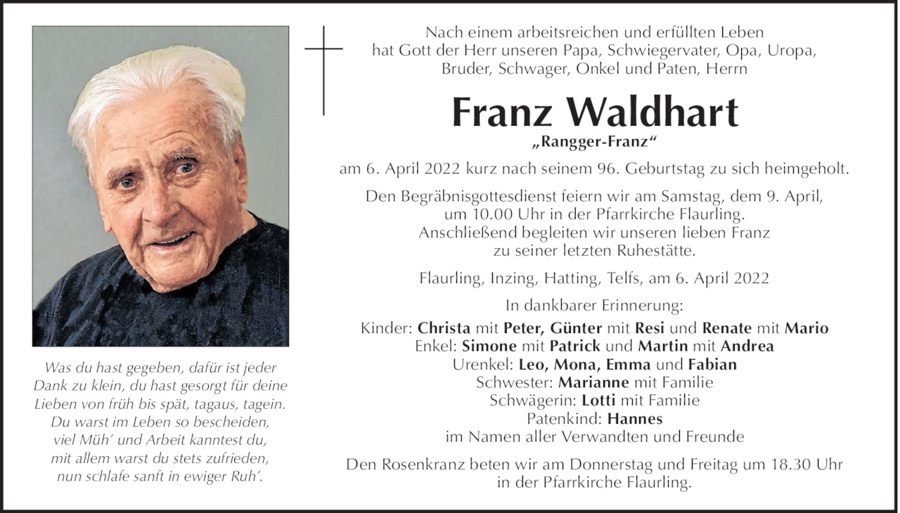 Franz Waldhart Bild