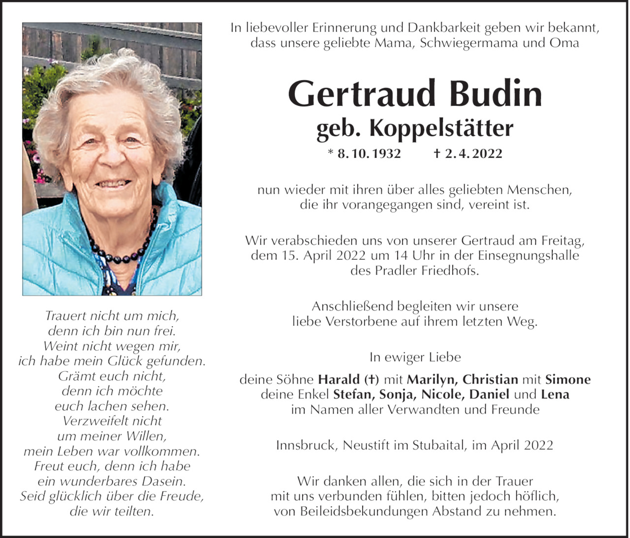 Gertraud Budin Bild