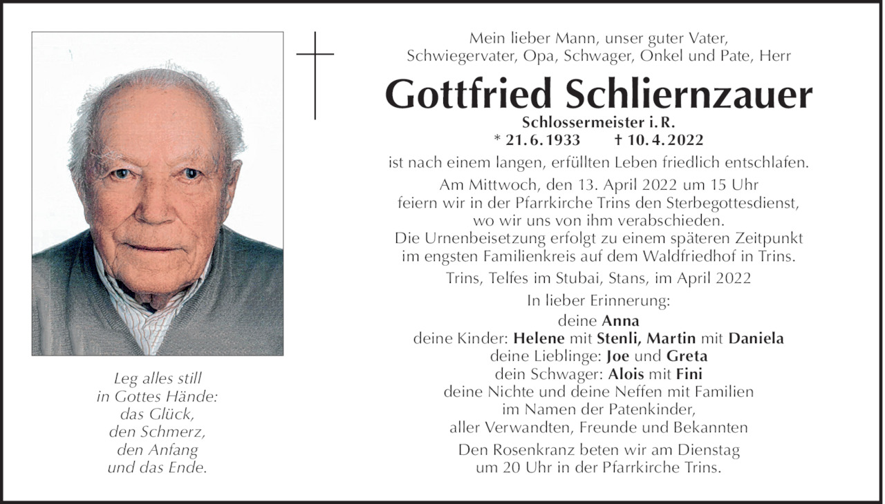 Gottfried Schliernzauer Bild