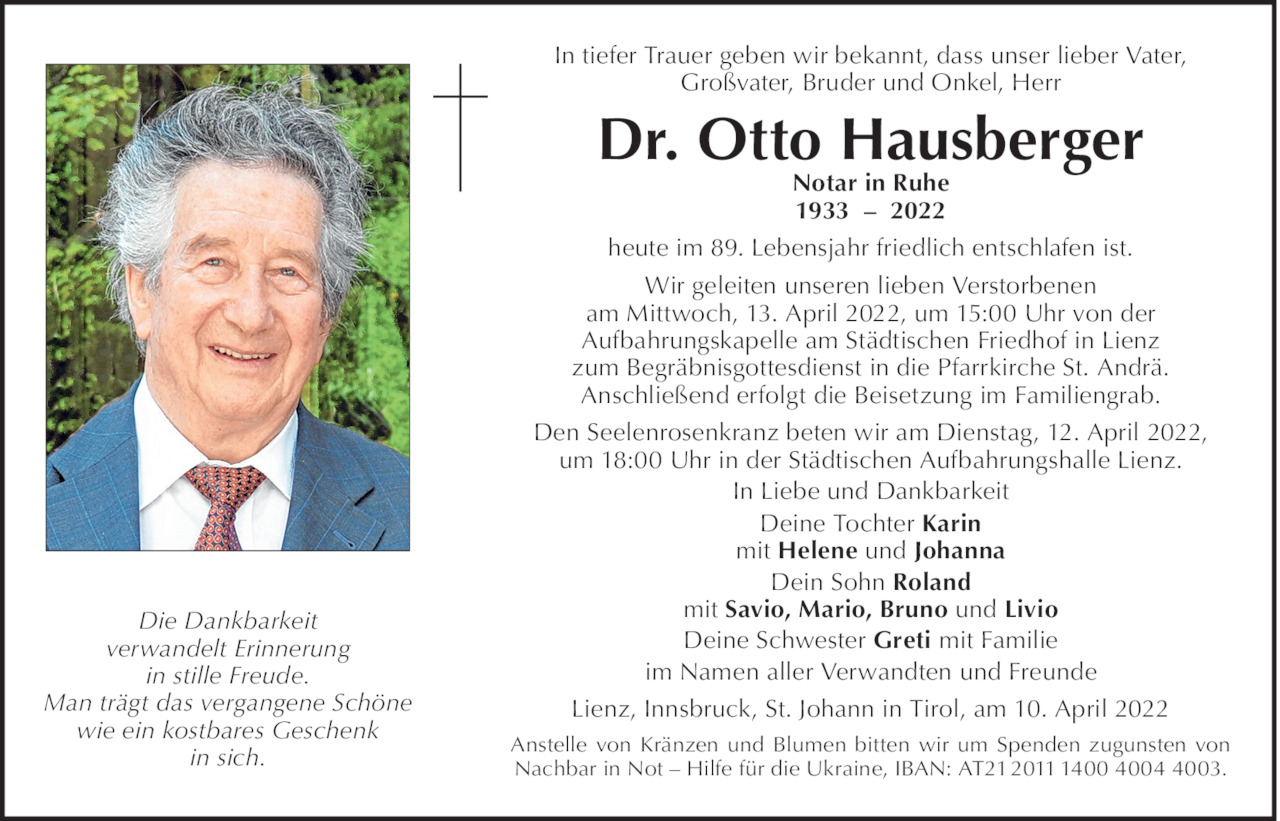 Otto Hausberger Bild