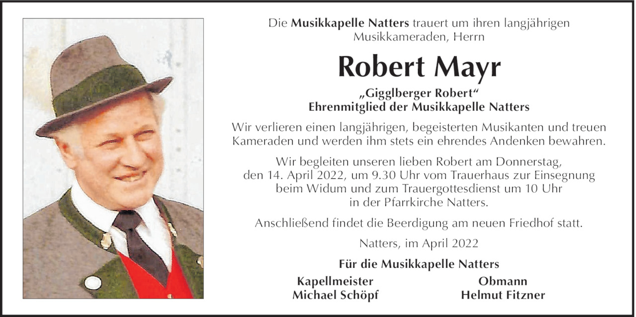 Robert Mayr Bild