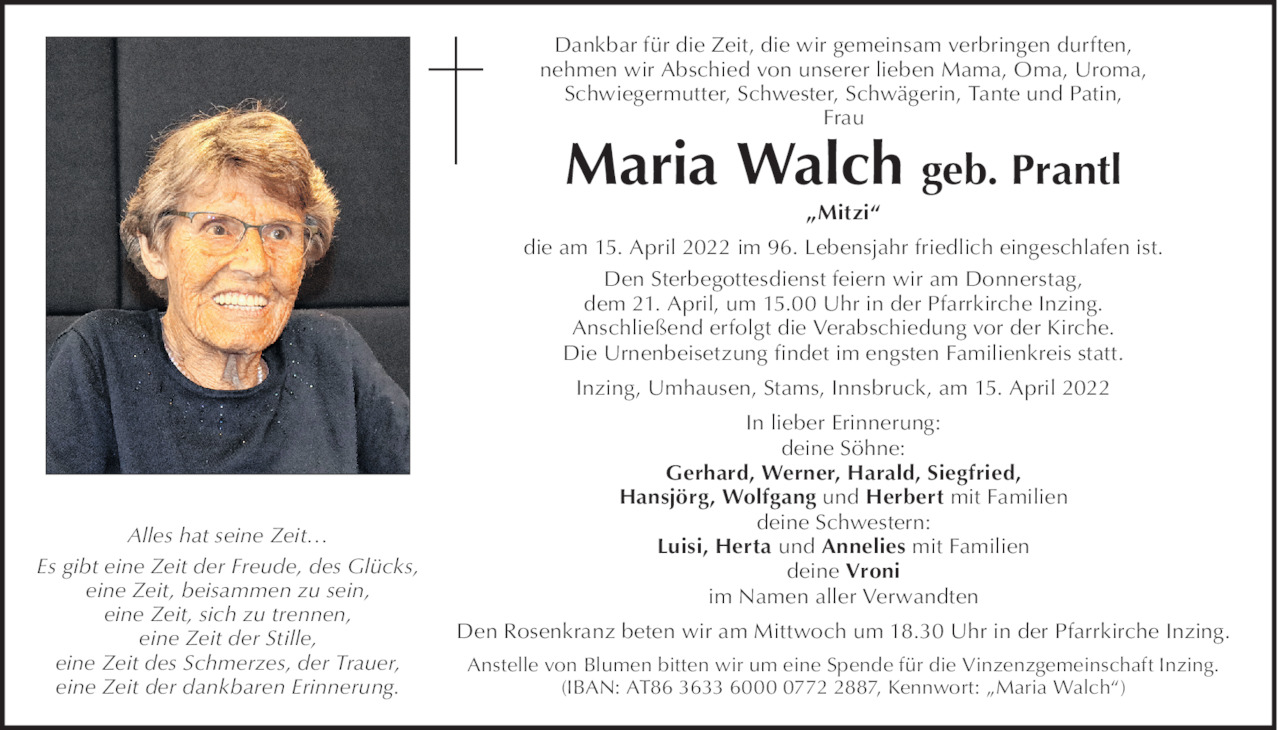 Maria  Walch Bild