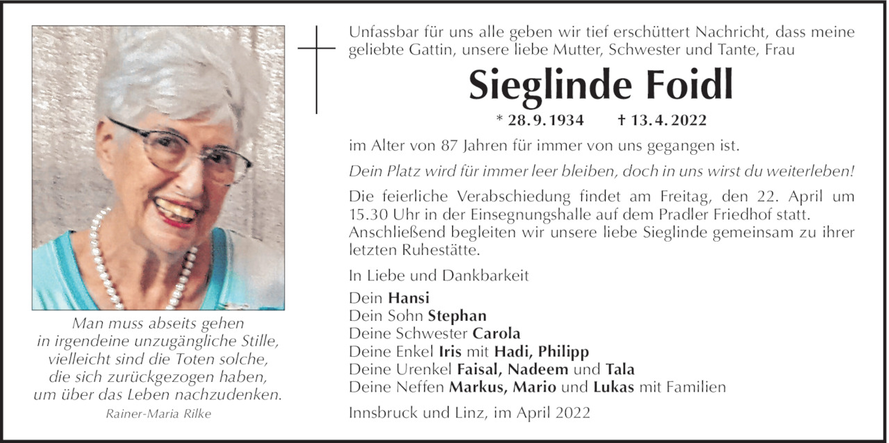 Sieglinde Foidl Bild