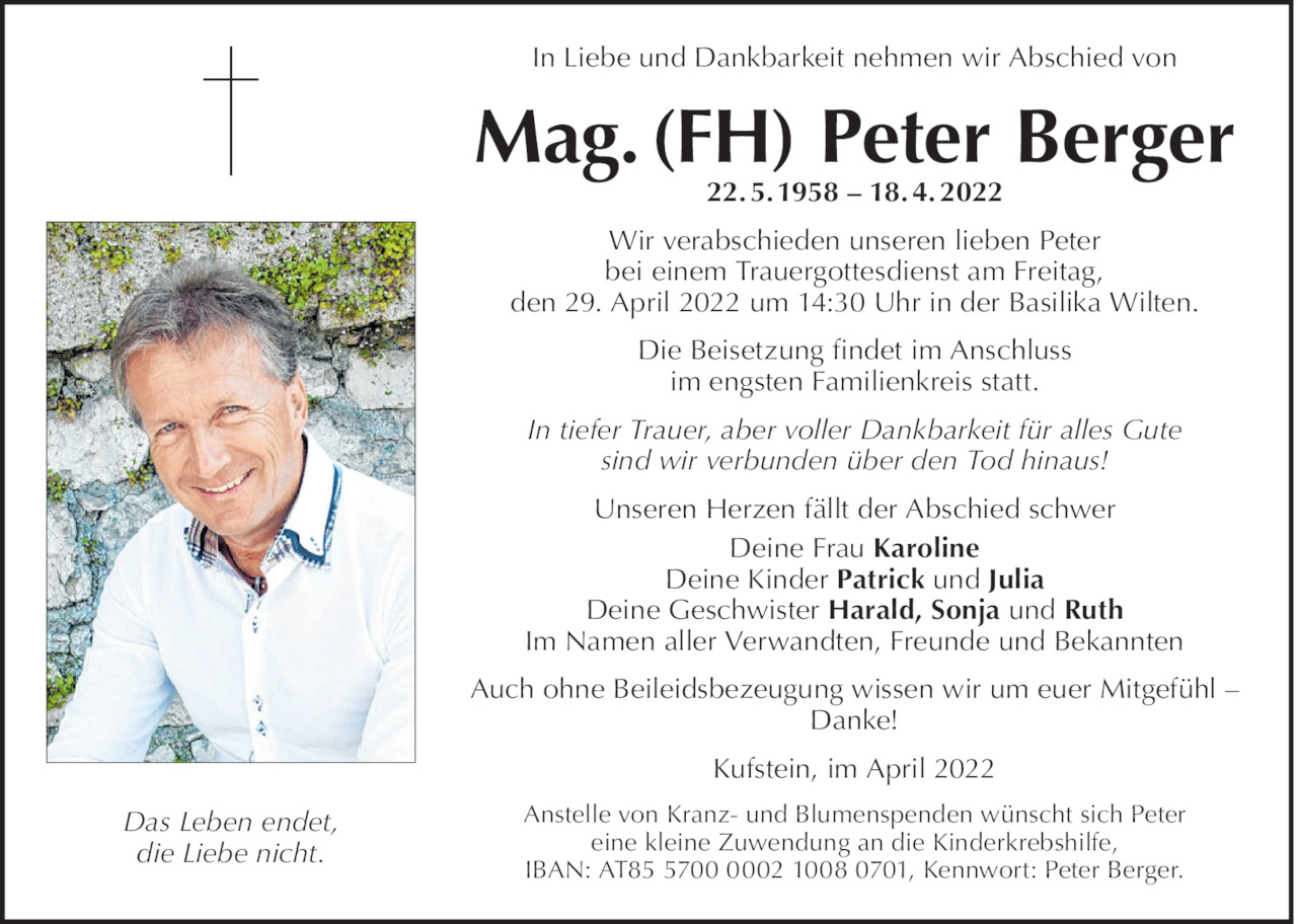 Peter Berger Bild