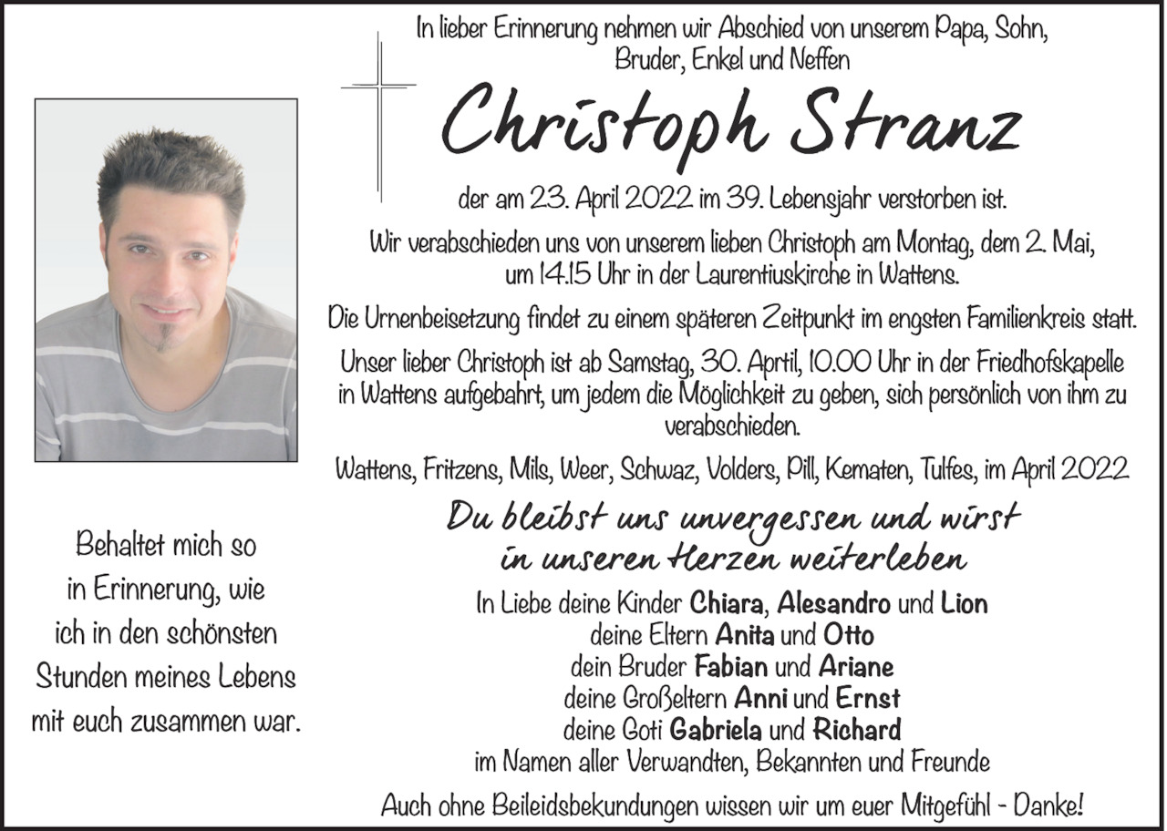 Christoph Stranz Bild