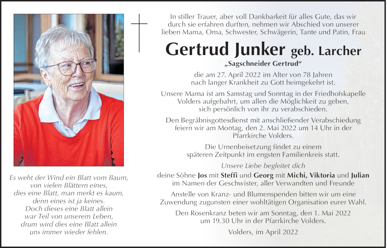 Gertrud Junker Bild