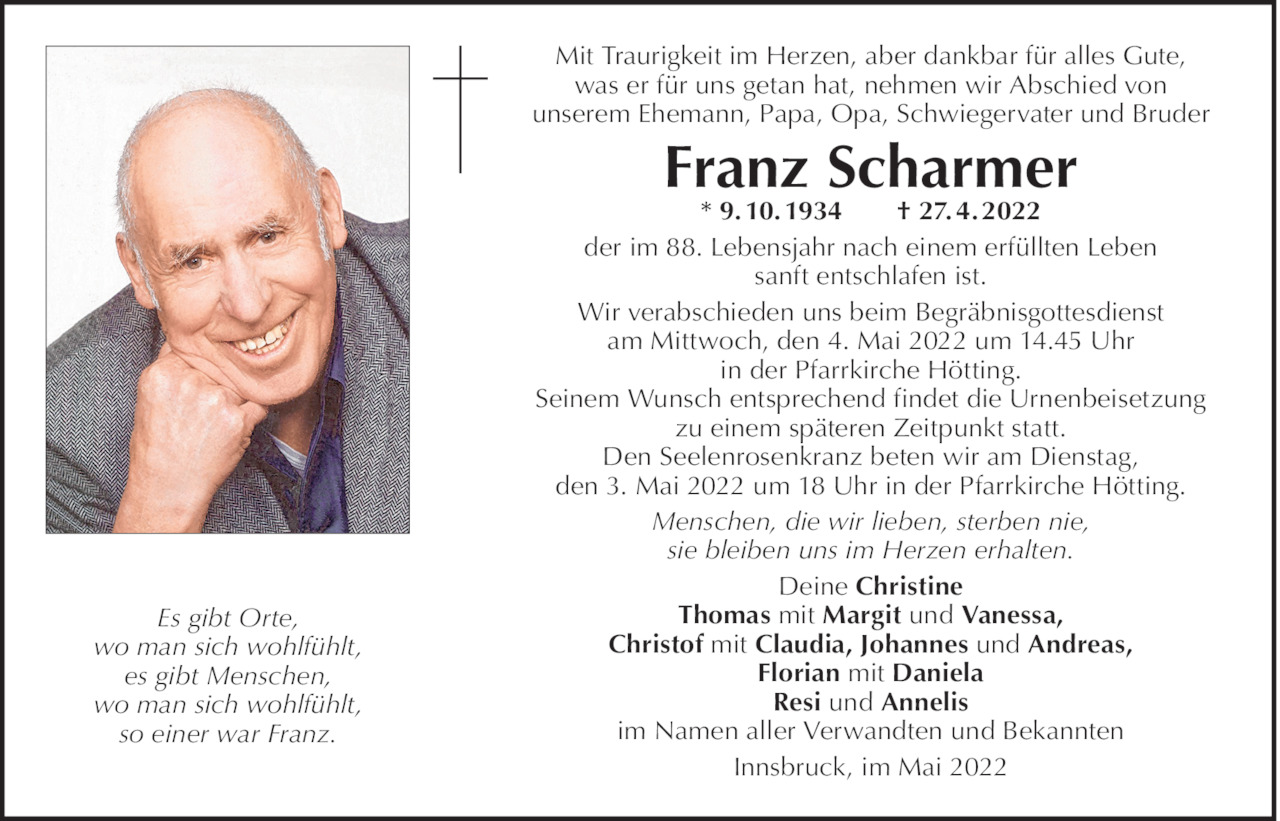 Franz Scharmer Bild