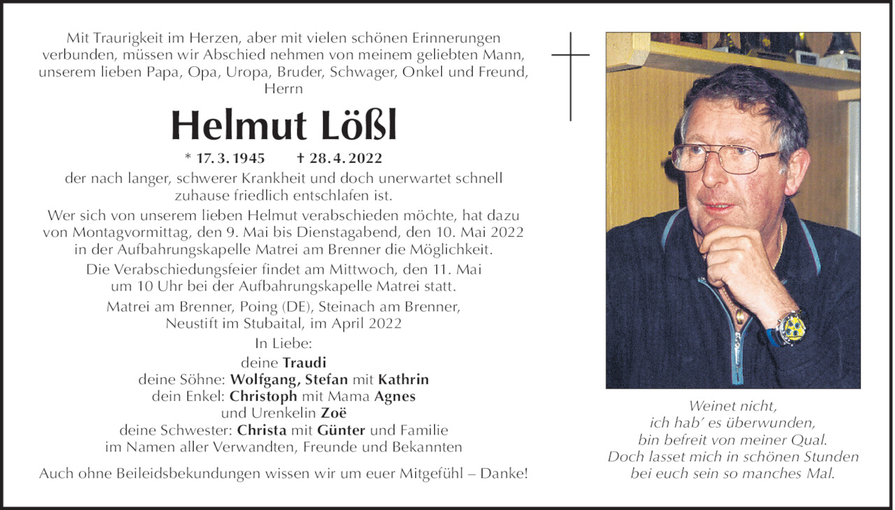 Helmut Lößl Bild