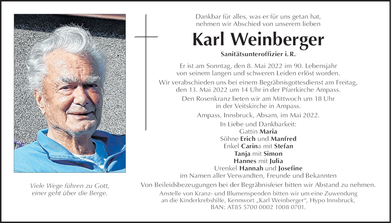 Karl Weinberger Bild