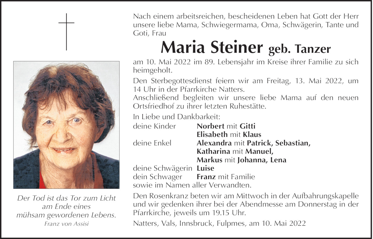 Maria Steiner Bild