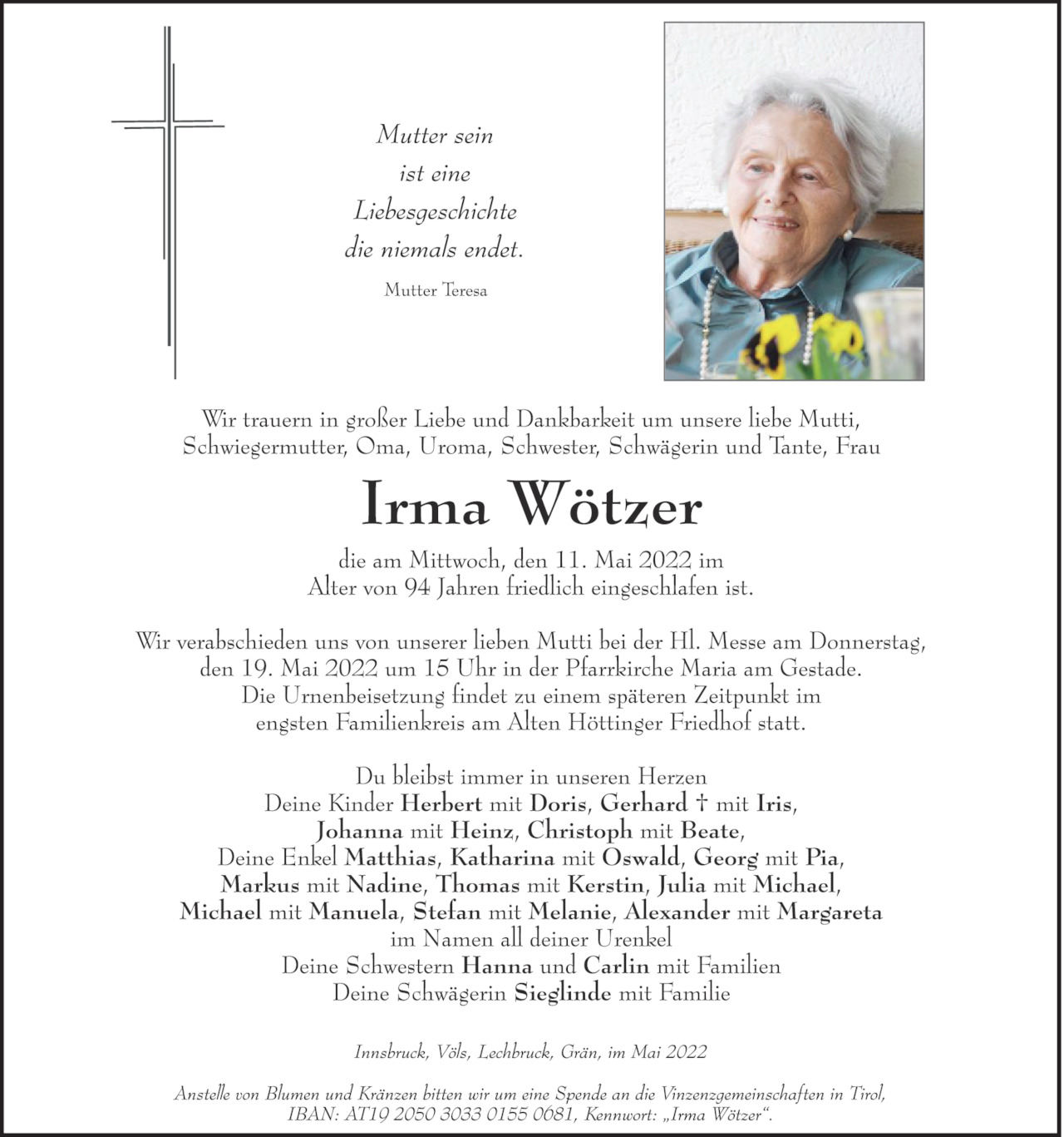 Irma Wötzer Bild
