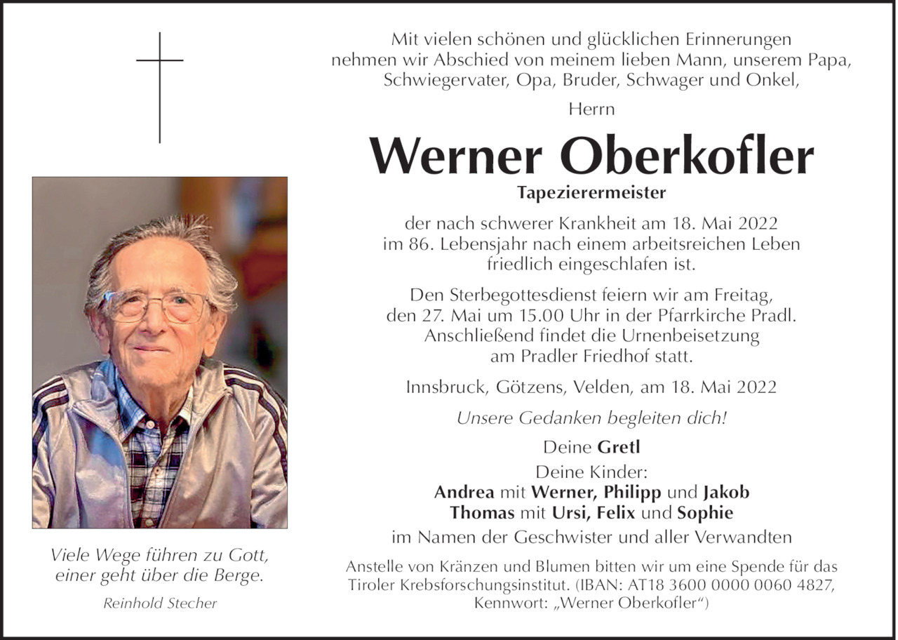 Werner Oberkofler Bild