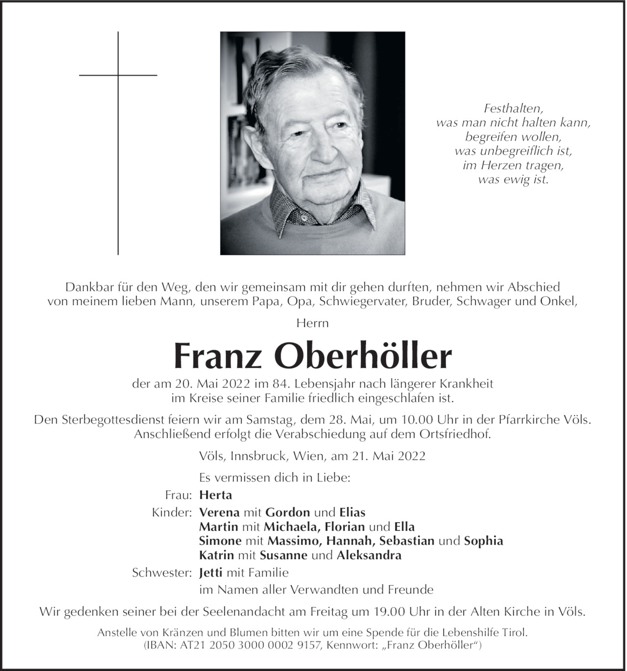 Franz Oberhöller Bild