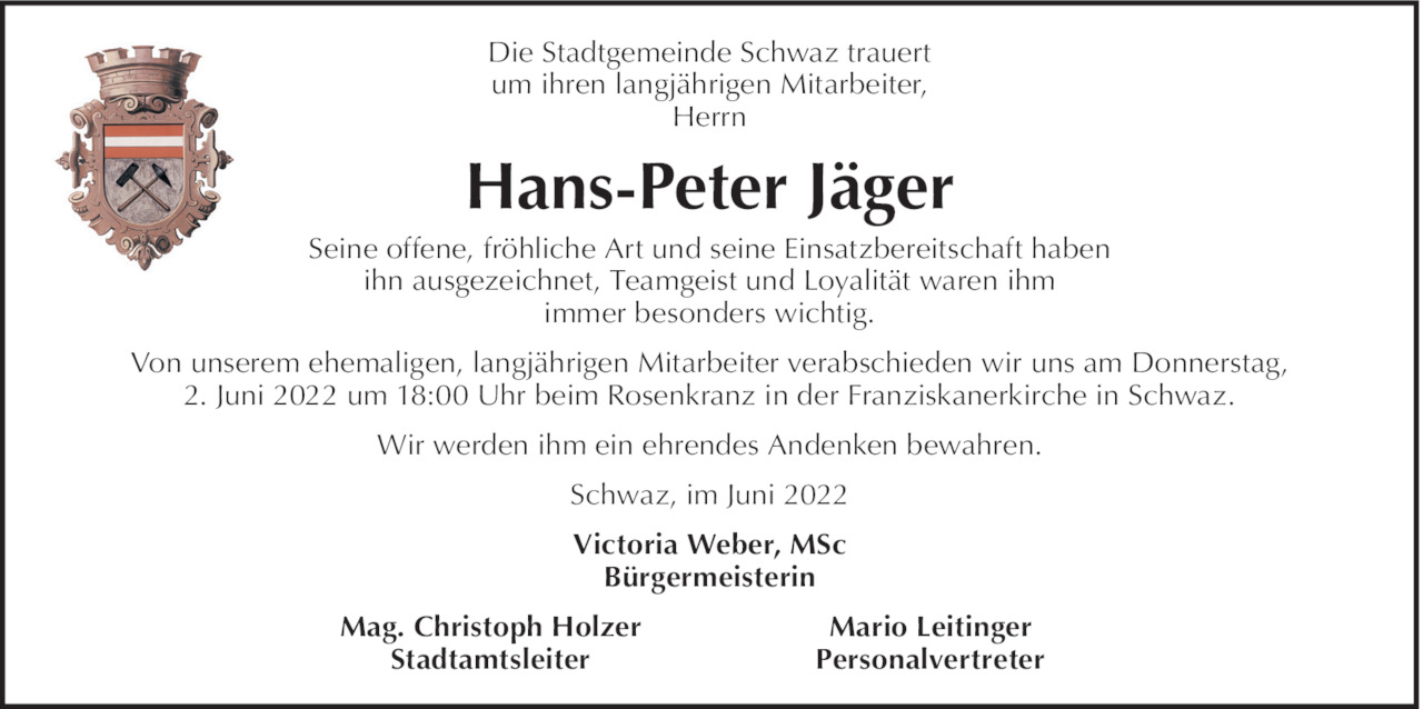 Hans-Peter Jäger Bild