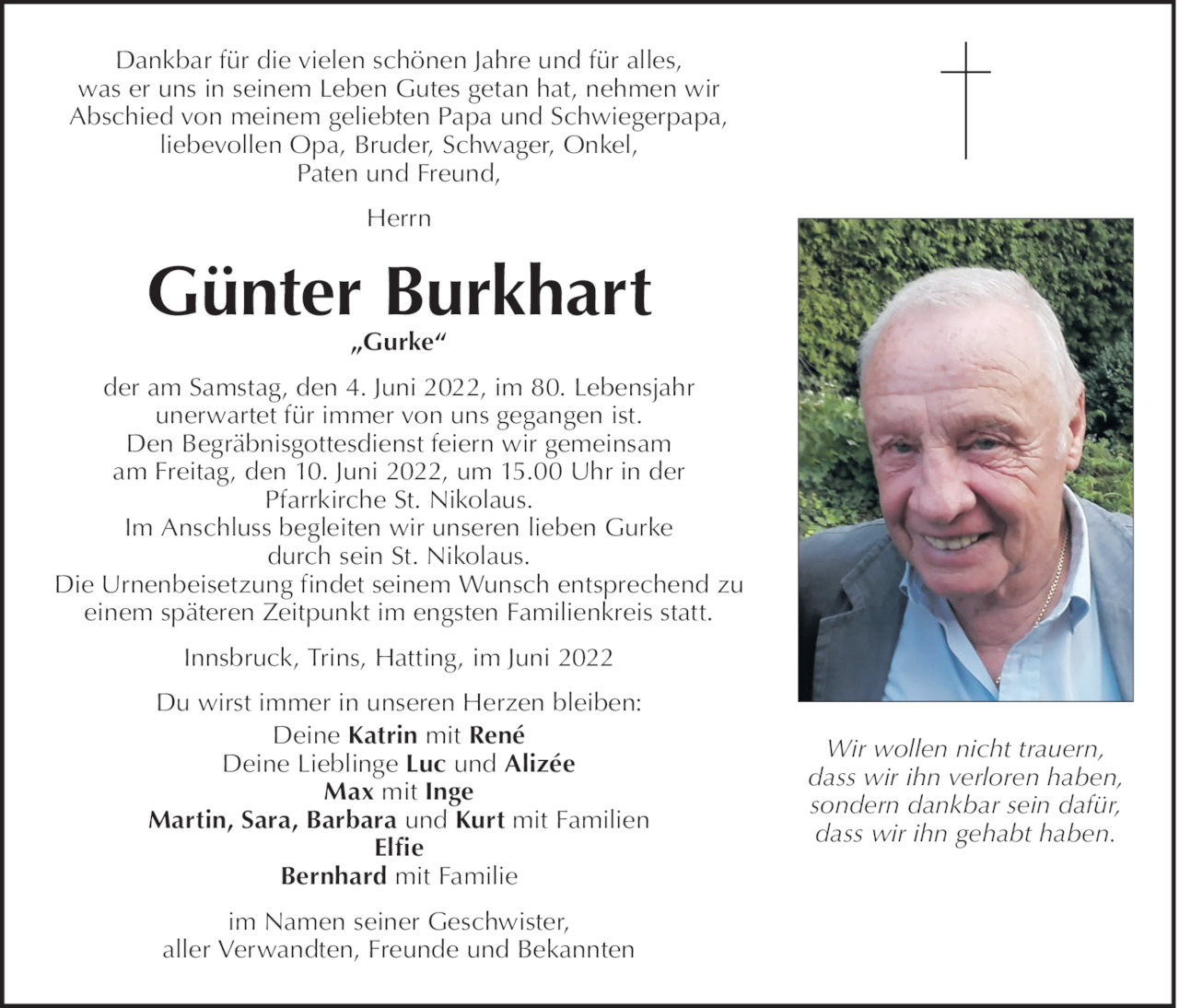 Günter Burkhart Bild