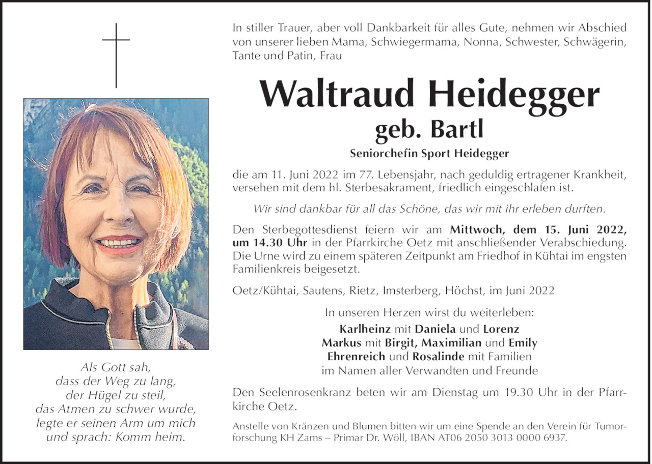 Waltraud Heidegger Bild