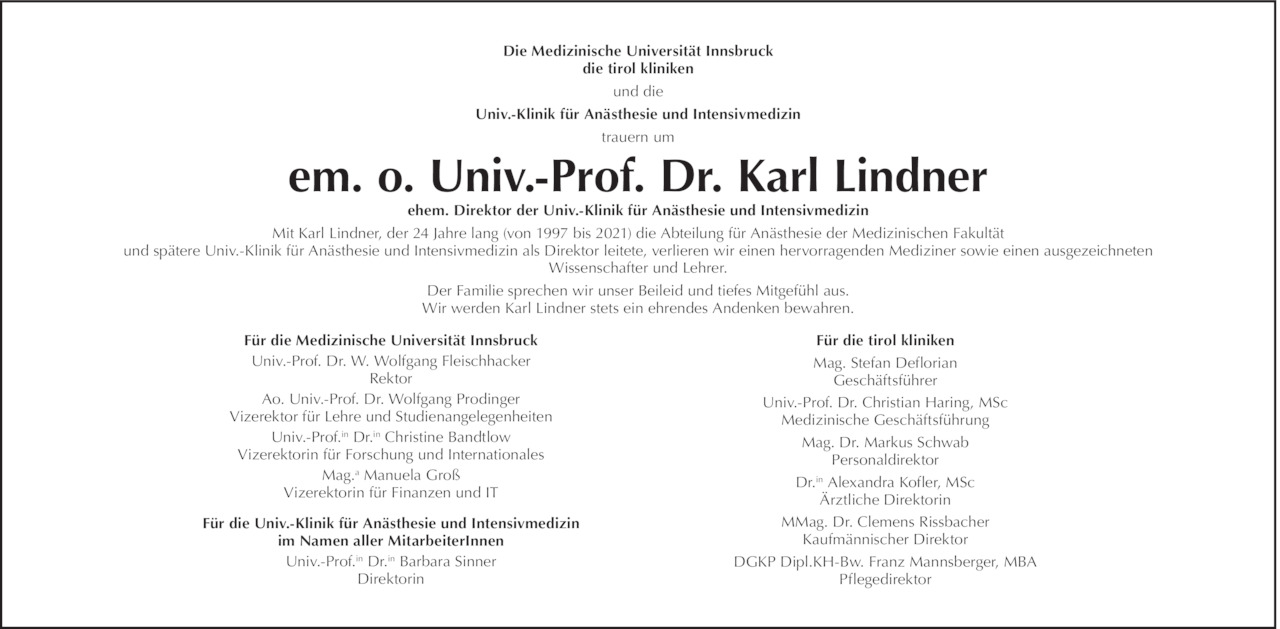 Karl Lindner Bild