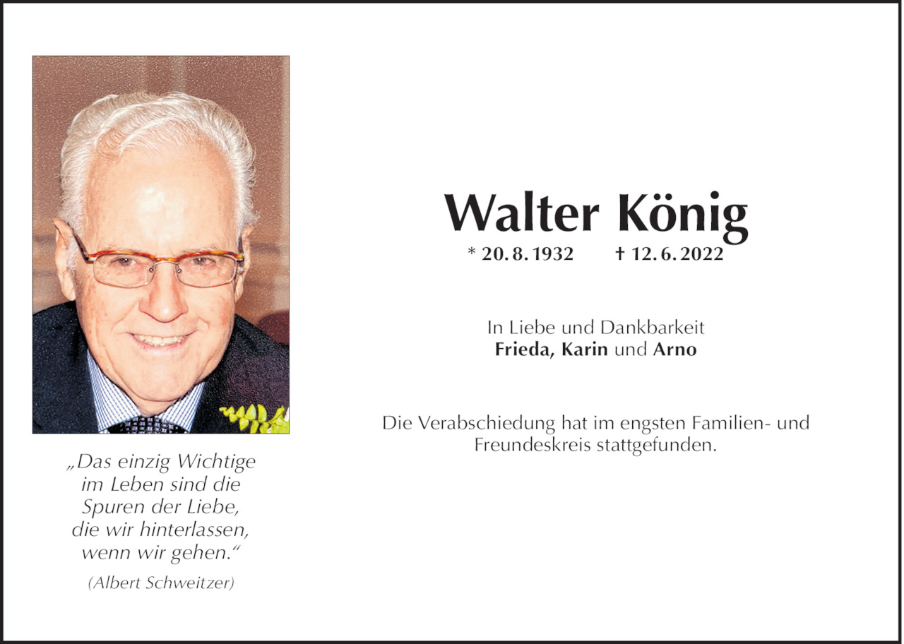 Walter König Bild