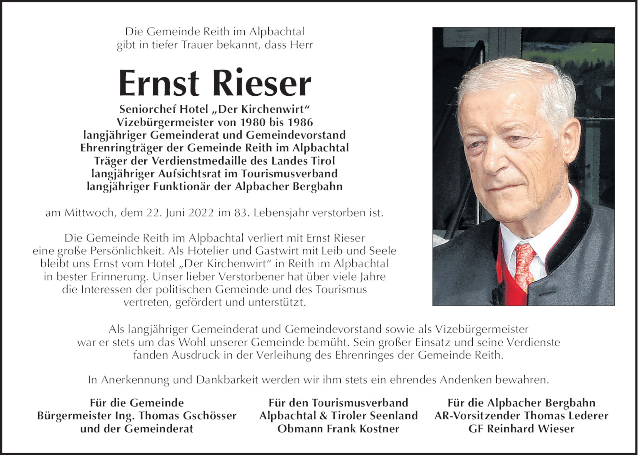 Ernst Rieser Bild
