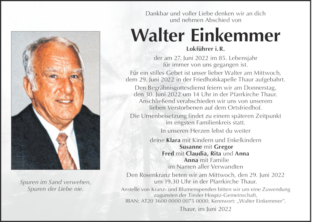Walter Einkemmer Bild