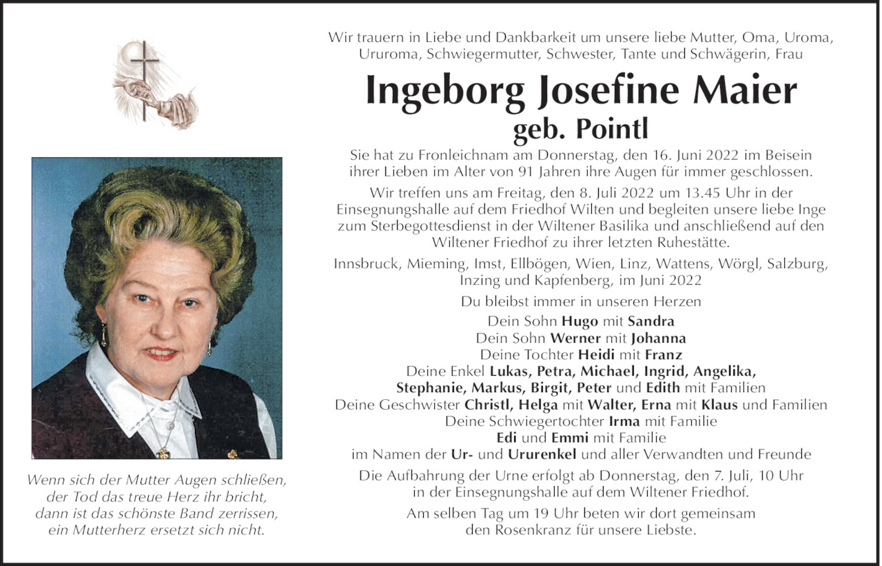 Ingeborg Josefine  Maier Bild