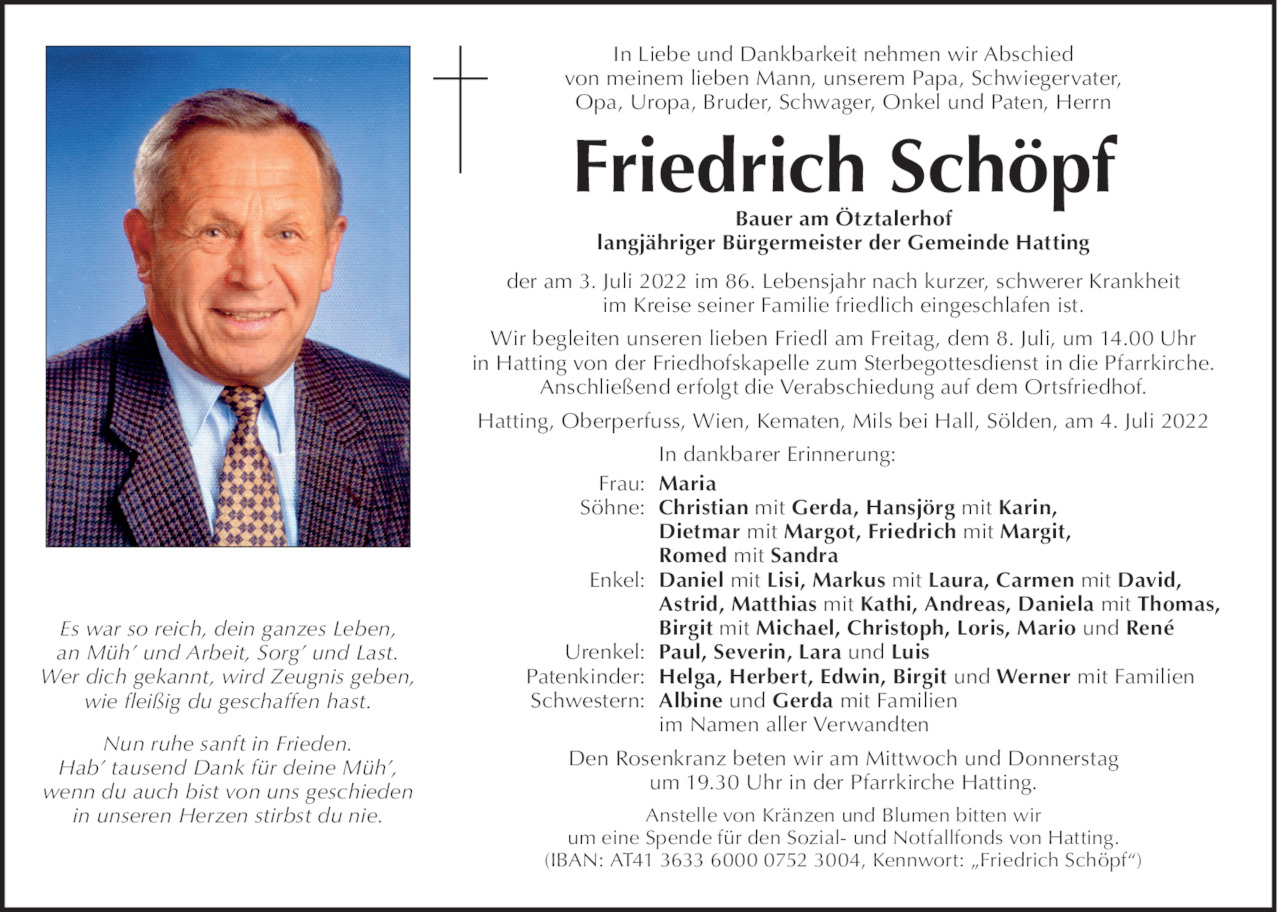 Friedrich Schöpf  Bild