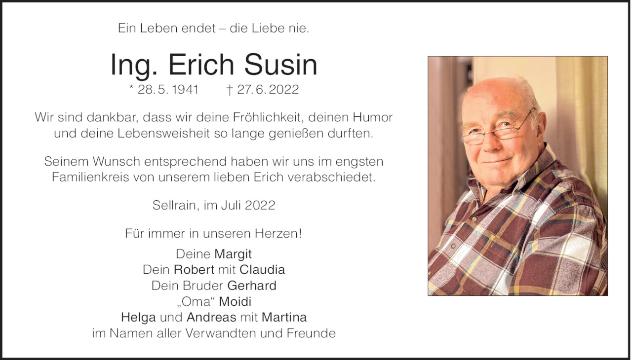 Erich Susin Bild