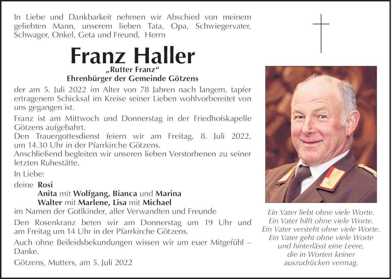 Franz Haller Bild