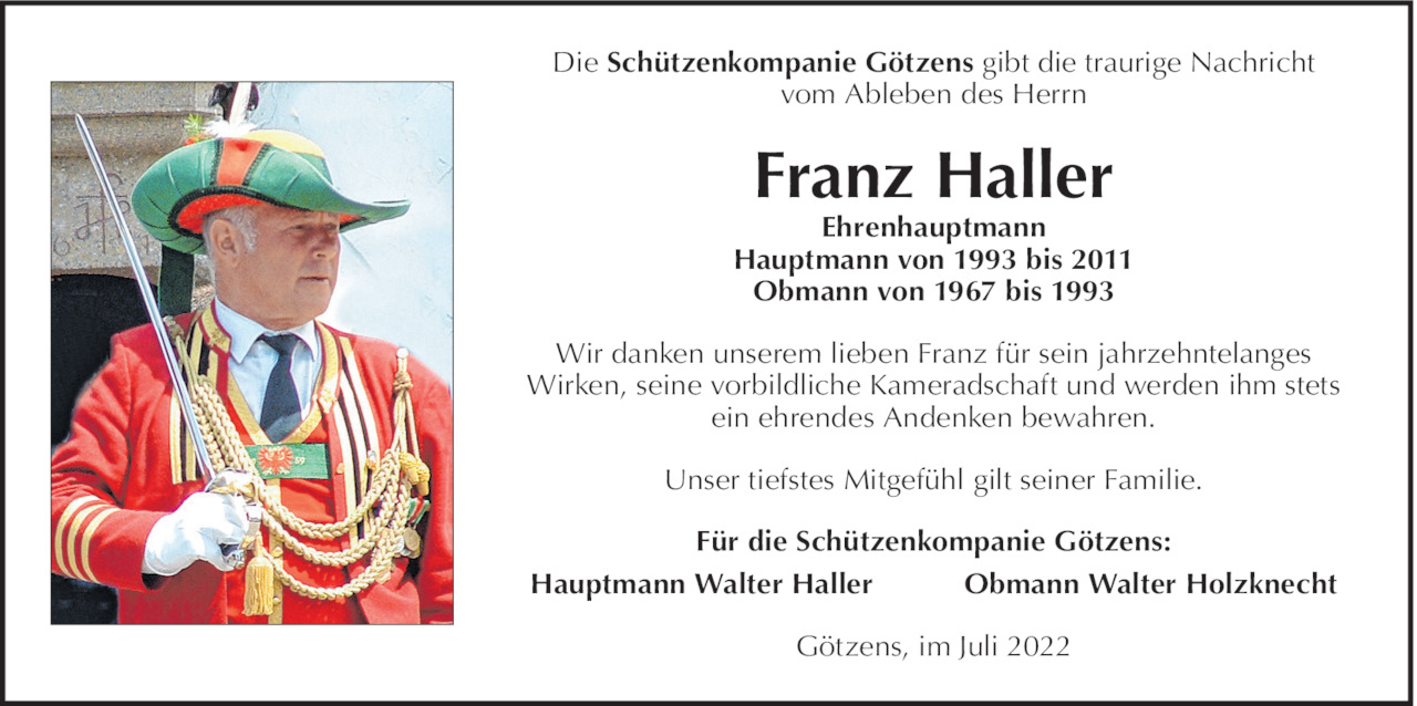 Franz Haller Bild