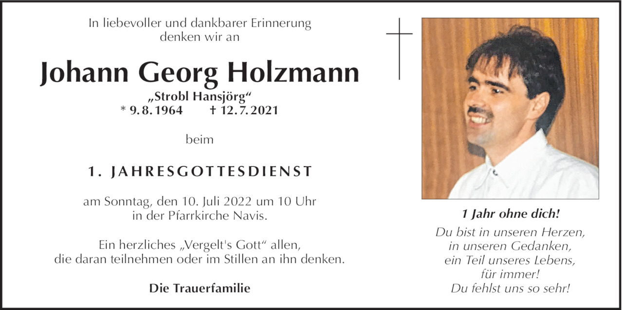 Johann Georg Holzmann Bild