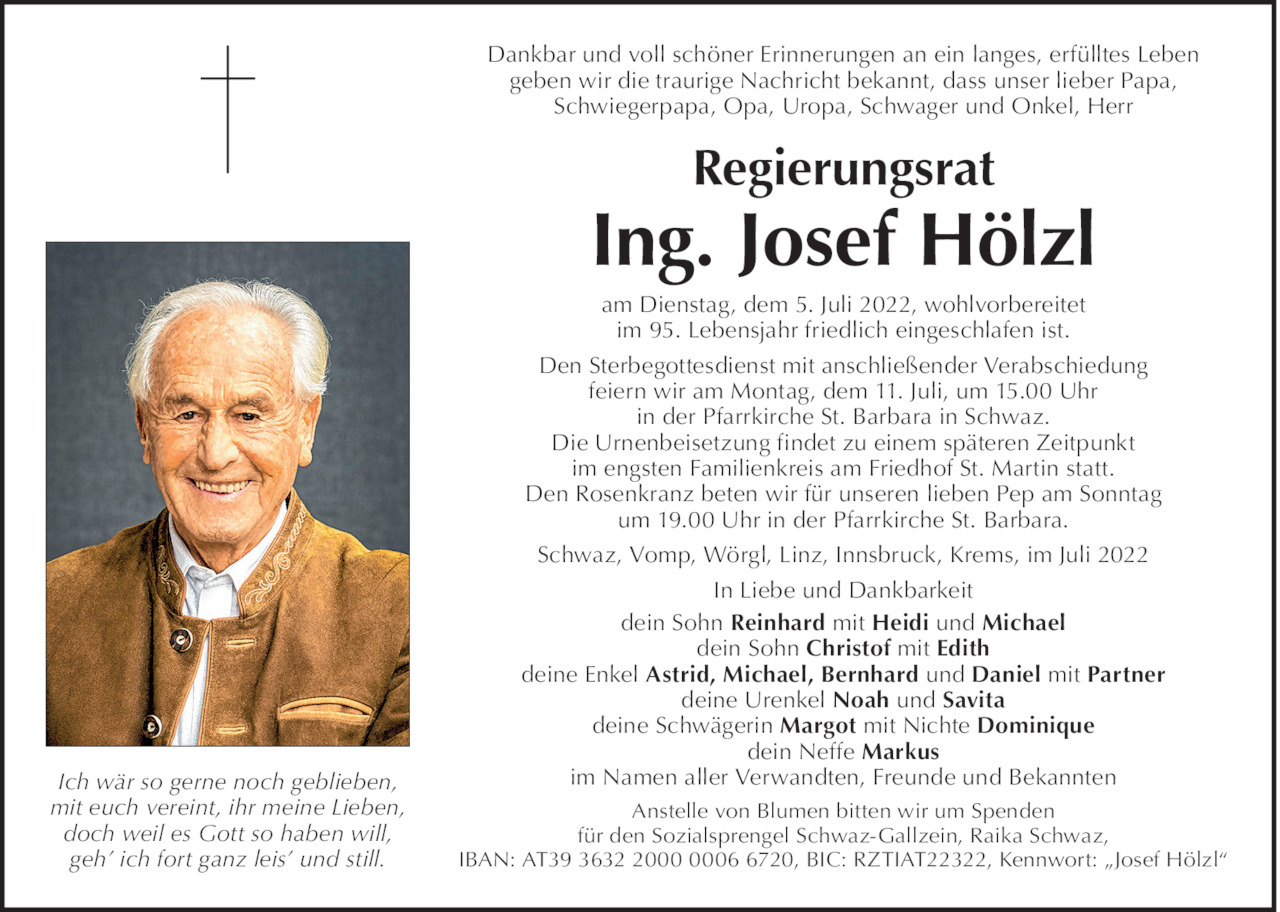 Josef Hölzl Bild