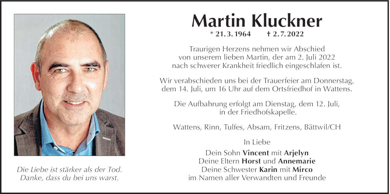 Martin Kluckner Bild
