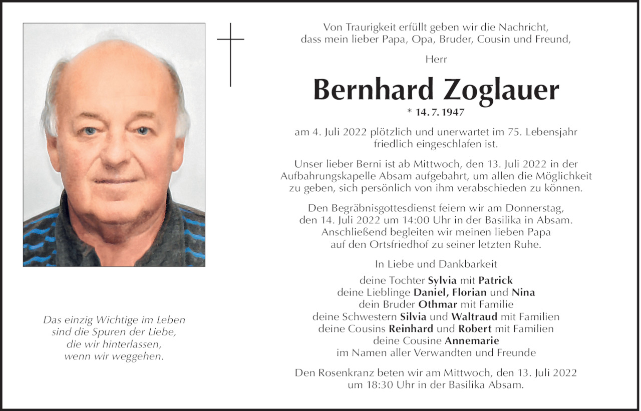 Bernhard Zoglauer Bild