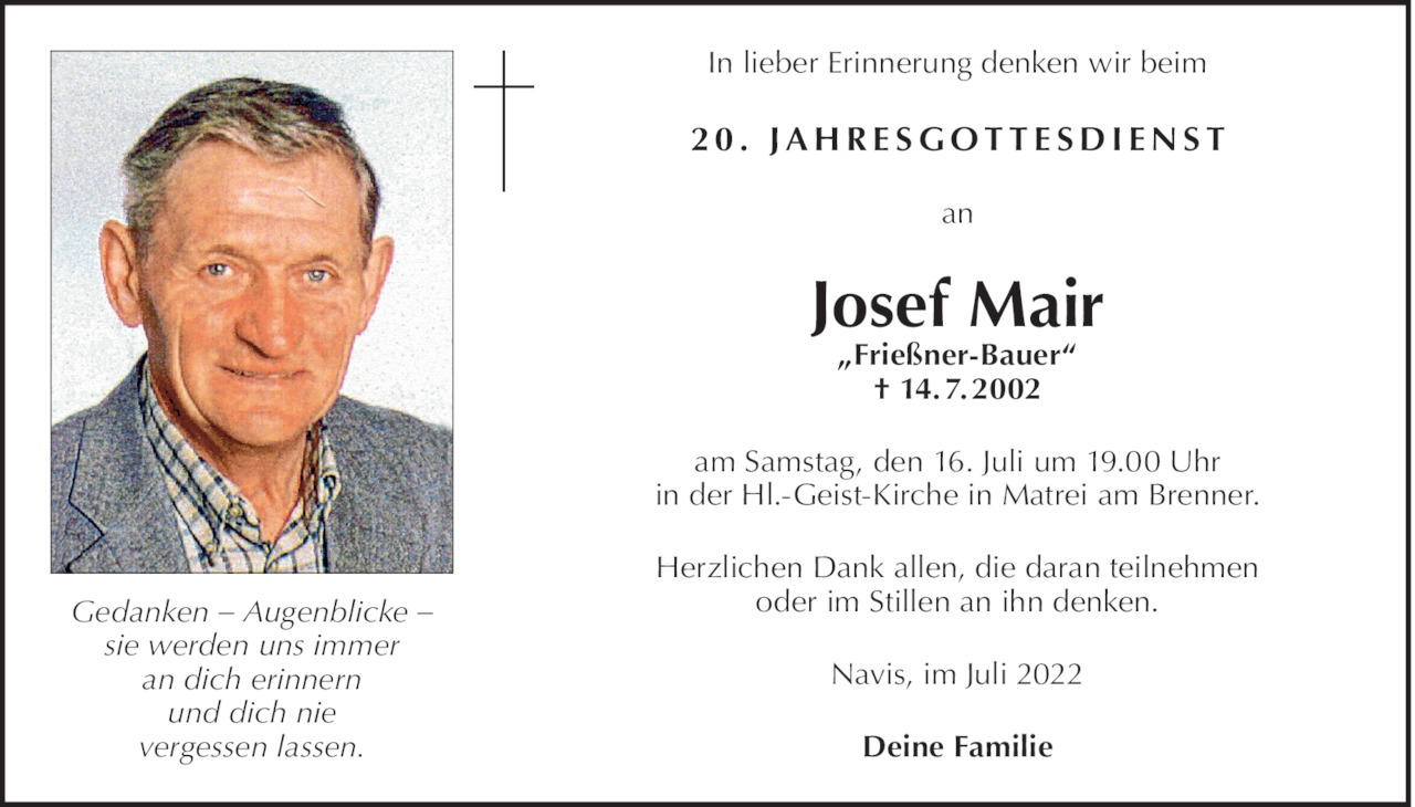 Josef Mair Bild