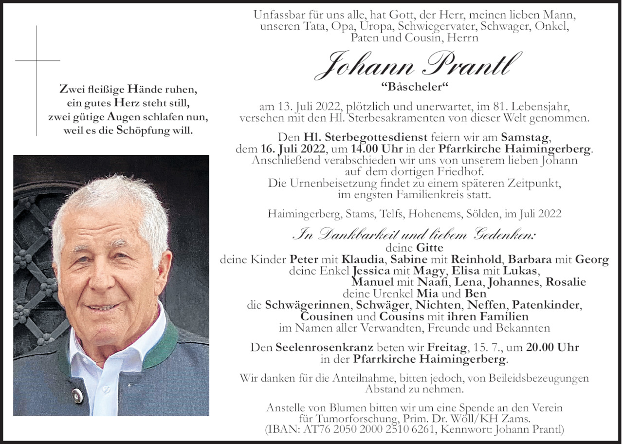 Johann Prantl Bild