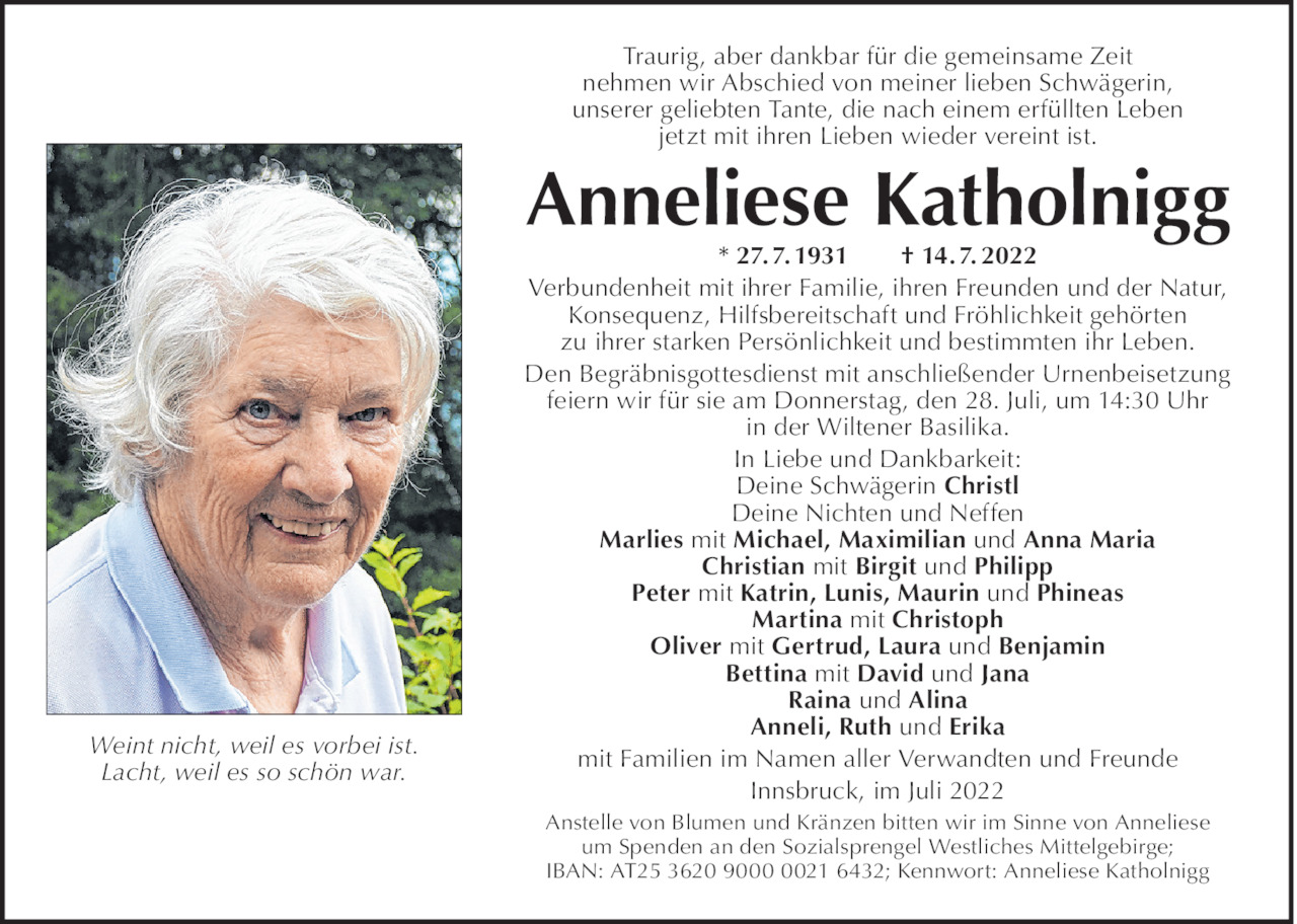 Anneliese Katholnigg Bild