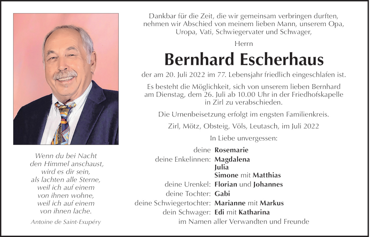 Bernhard Escherhaus Bild