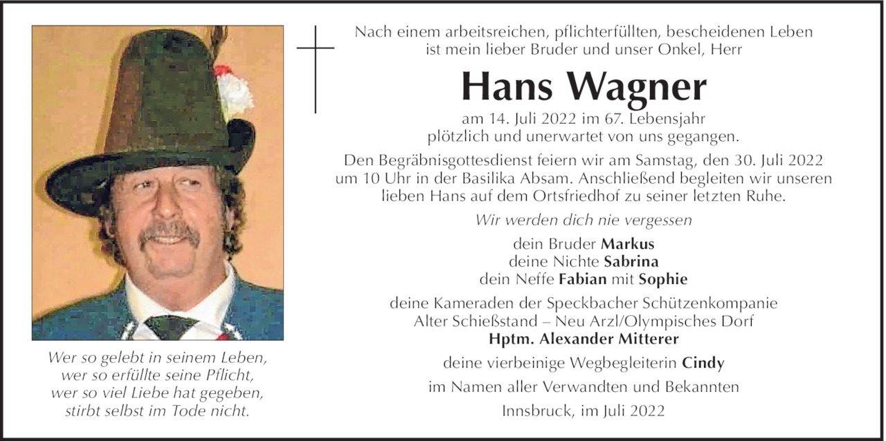 Hans Wagner Bild
