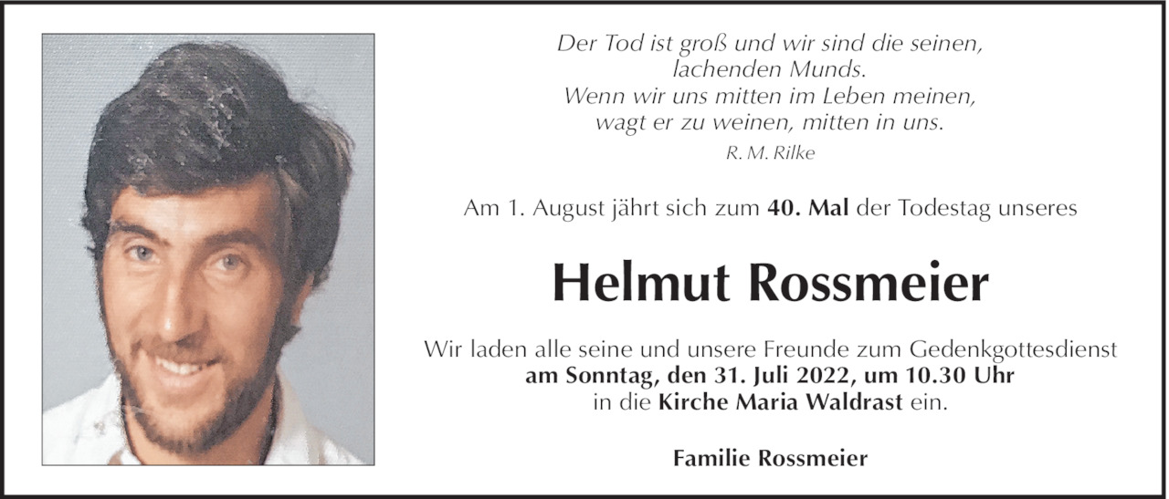 Helmut Rossmeier Bild