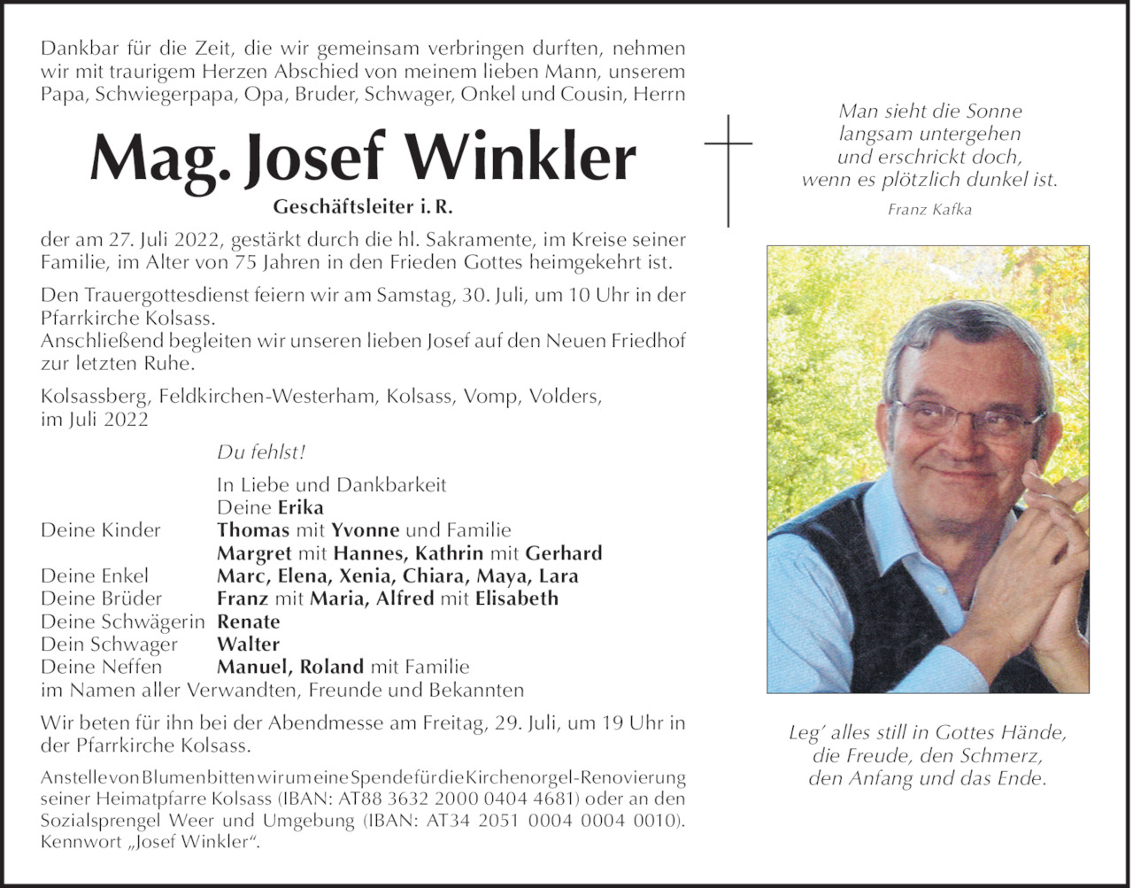 Josef Winkler Bild