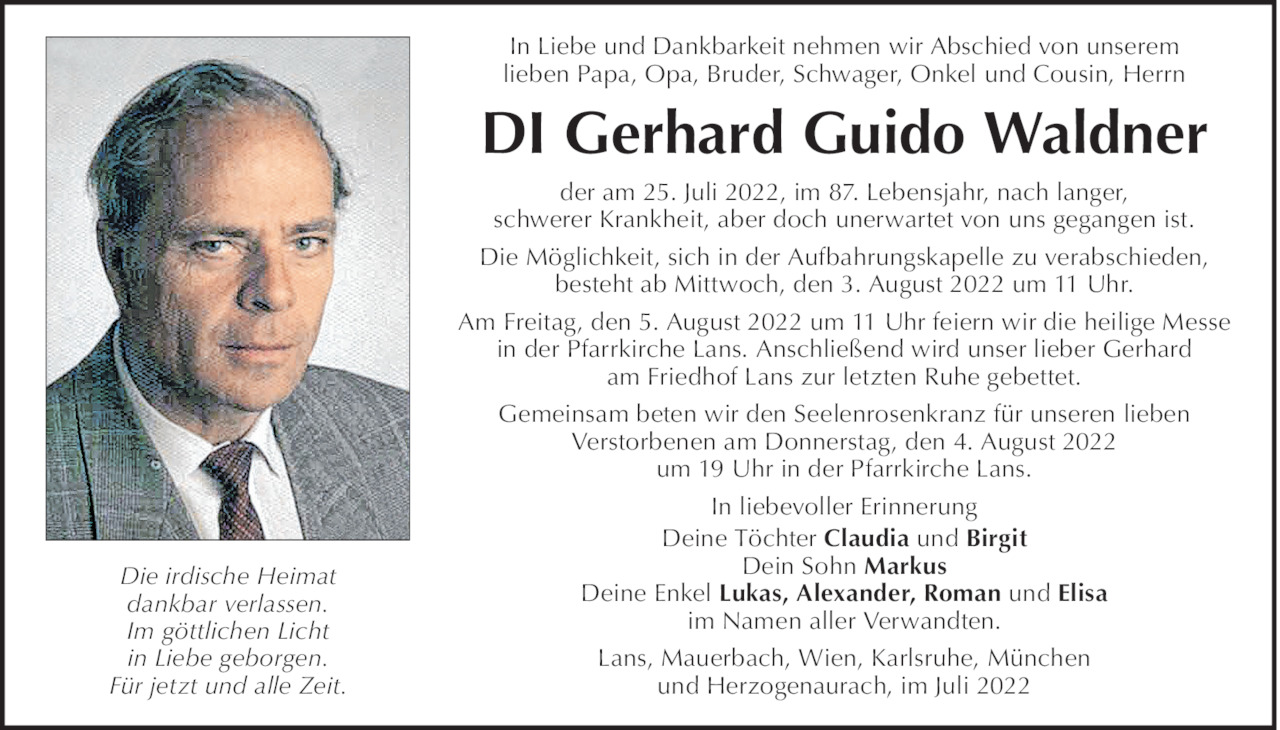 Gerhard Guido Waldner Bild