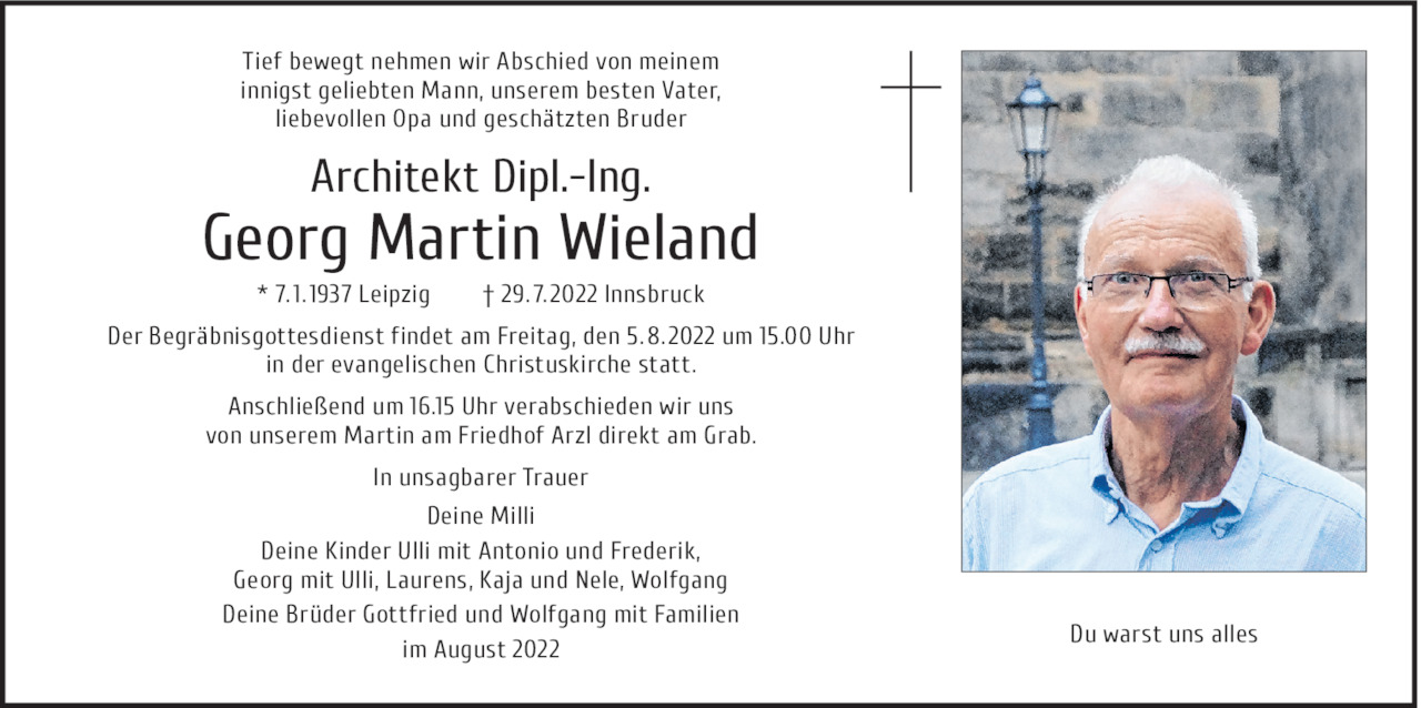 Georg Martin Wieland Bild