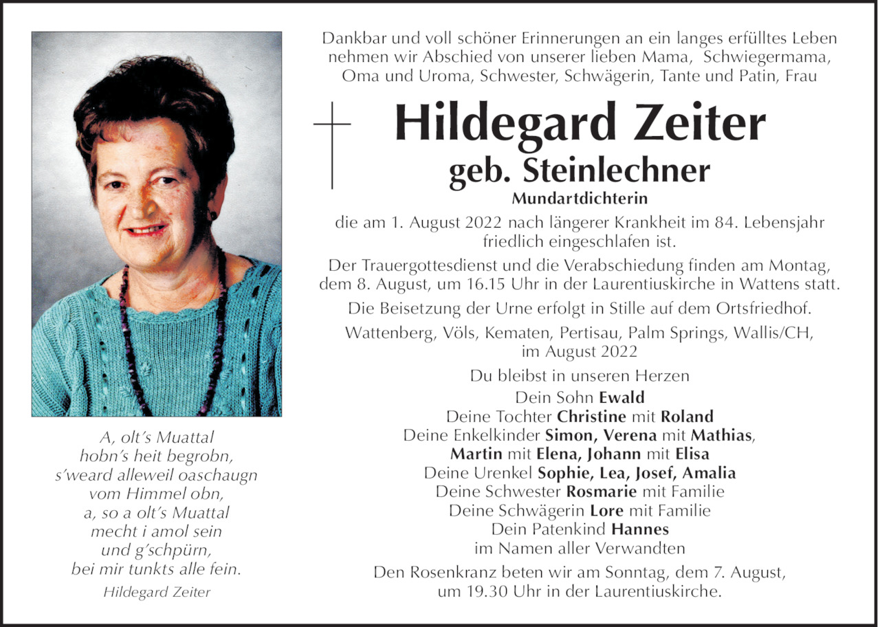 Hildegard Zeiter Bild
