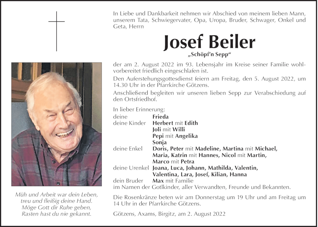 Josef Beiler Bild