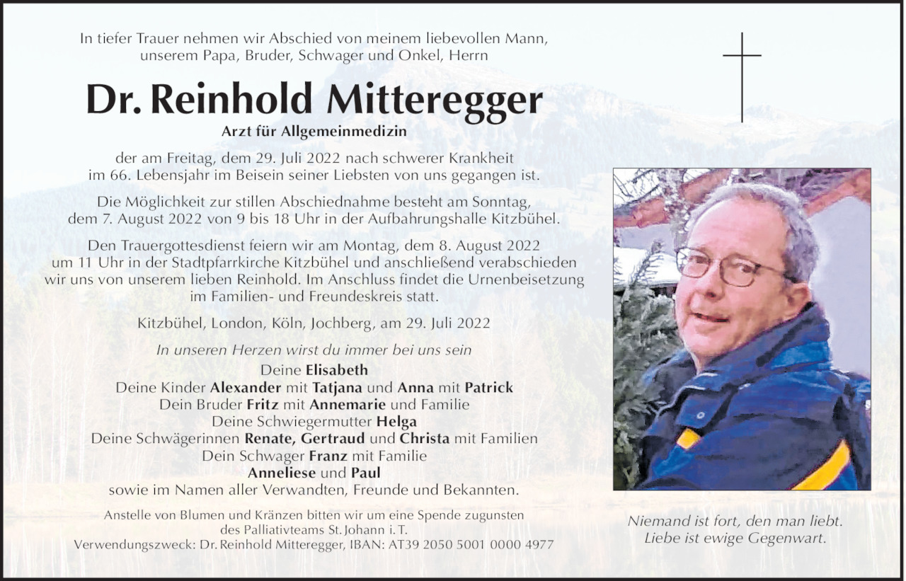 Reinhold Mitteregger Bild