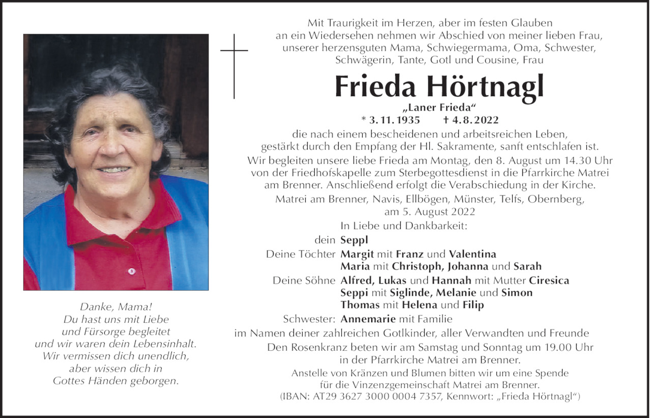 Frieda Hörtnagl Bild