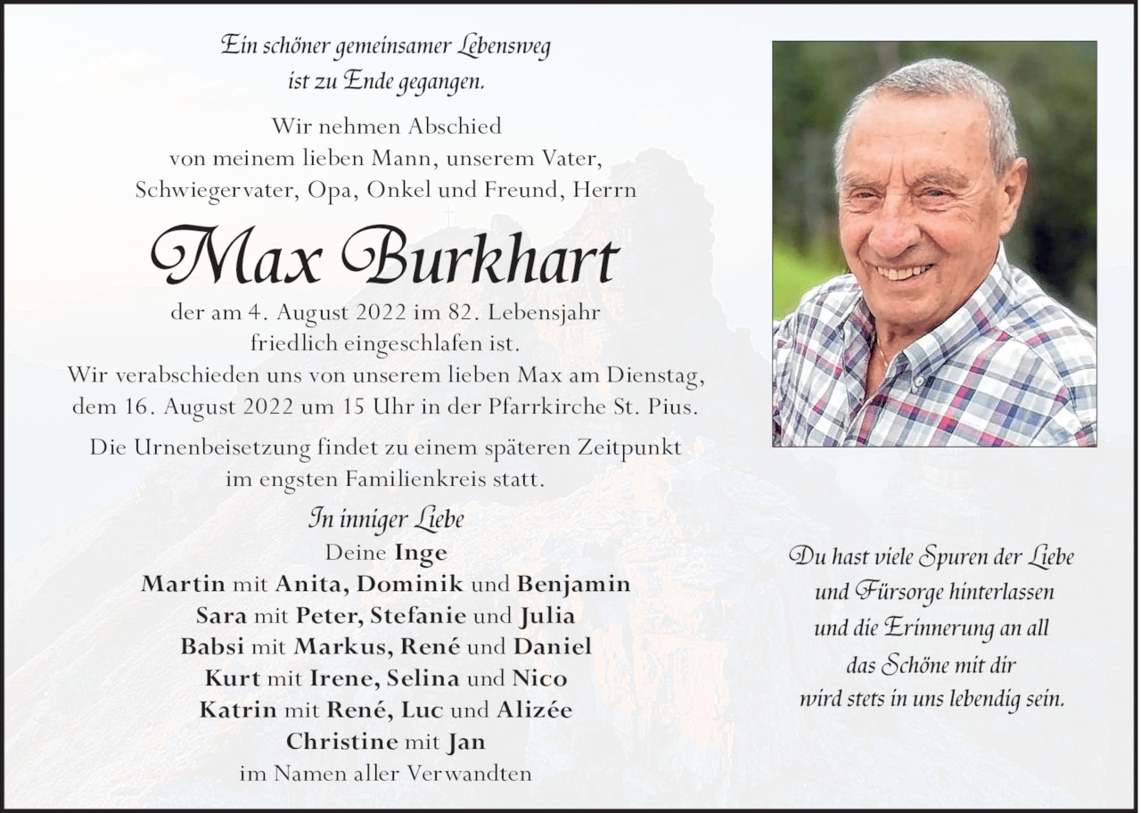 Max Burkhart Bild