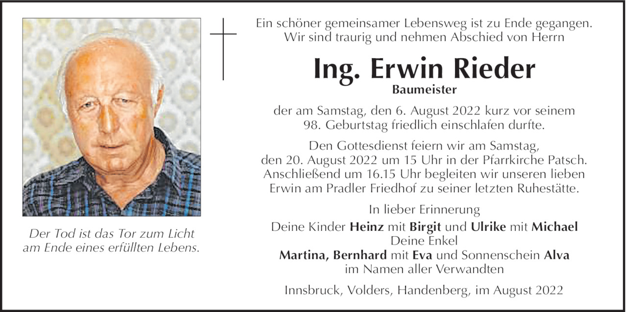 Erwin Rieder Bild
