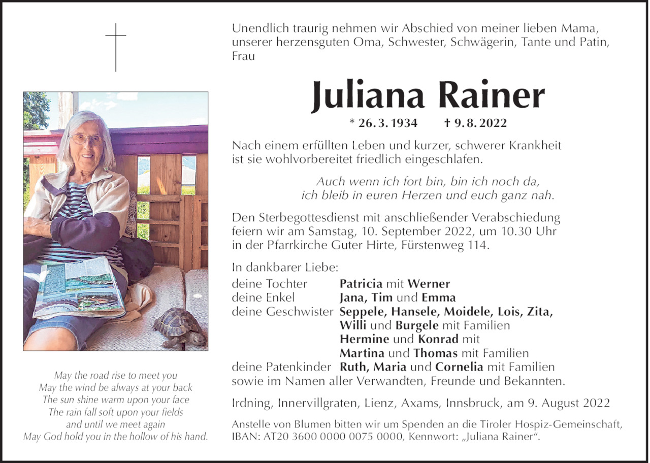 Juliana Rainer Bild