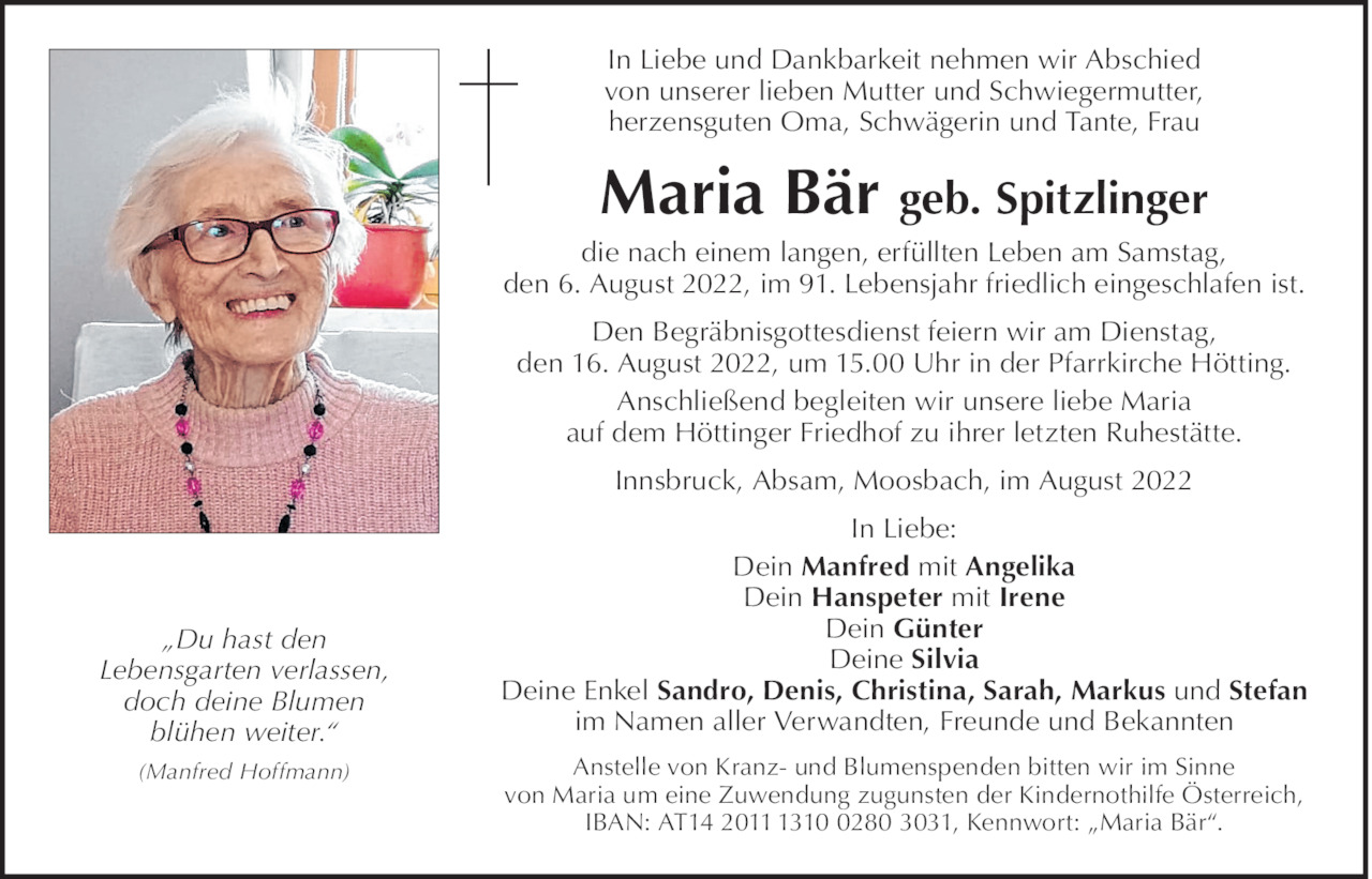 Maria Bär Bild